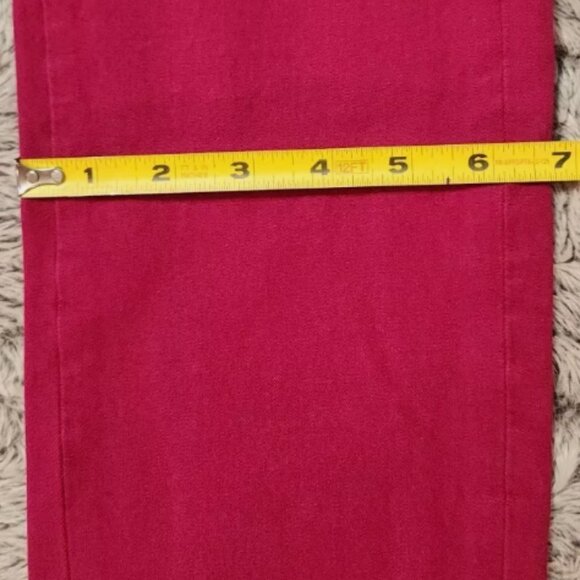 BANANA REPUBLIC Sloan Fuchsia Pink Low Rise Casual Pants Women's Size 6 - Picture 8 of 9